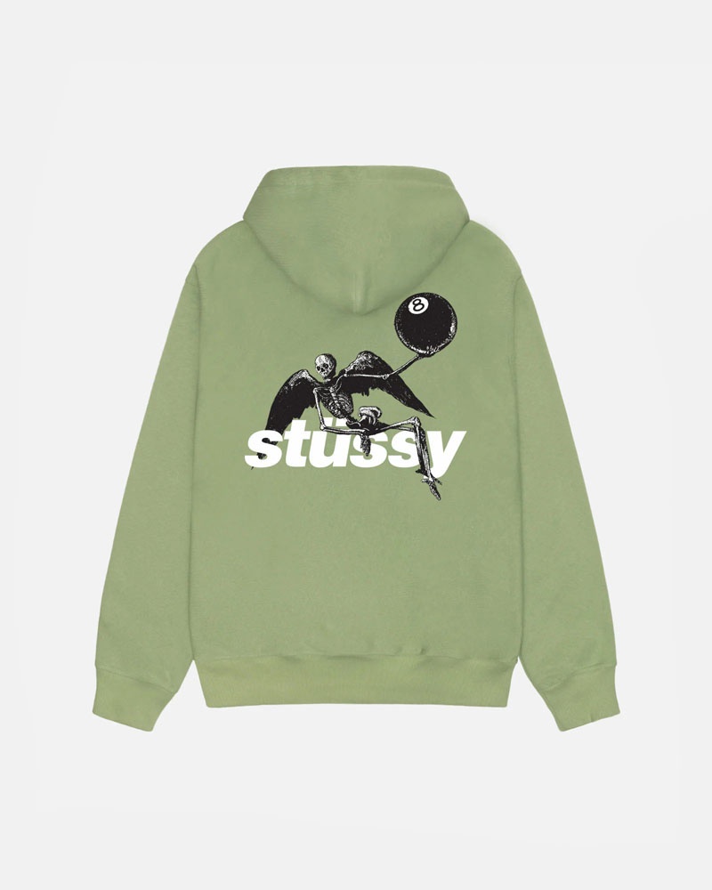 Stussy Apocalypse Zip Moss Hoodie Gröna | Sverige FUR-831406