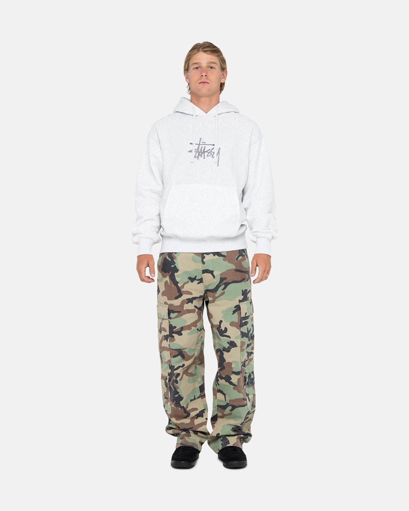 Stussy Basic Applique Hoodie Grå | Sverige IDY-960843