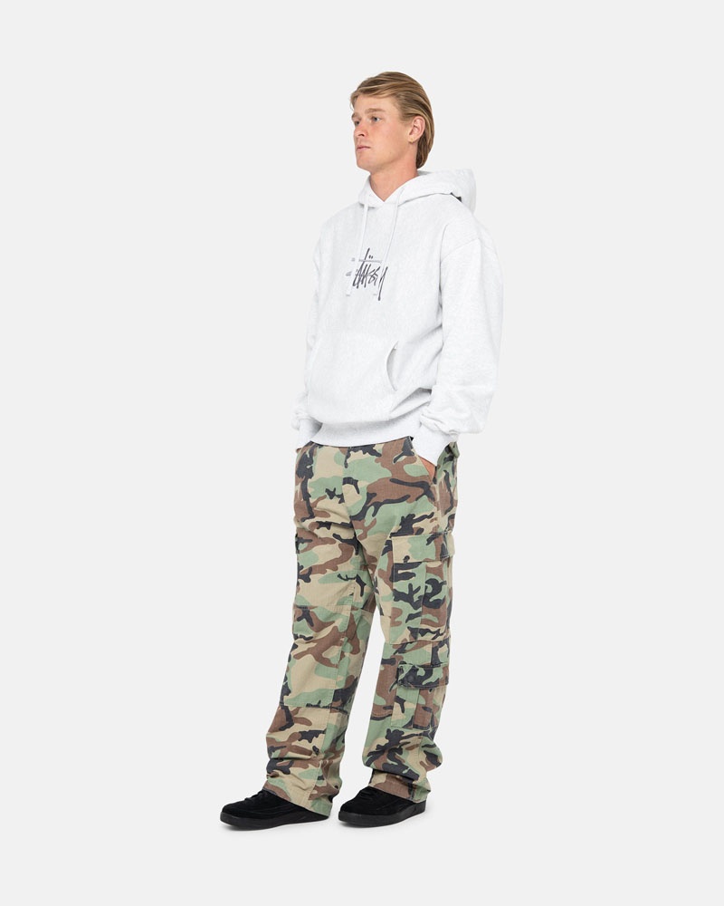 Stussy Basic Applique Hoodie Grå | Sverige IDY-960843