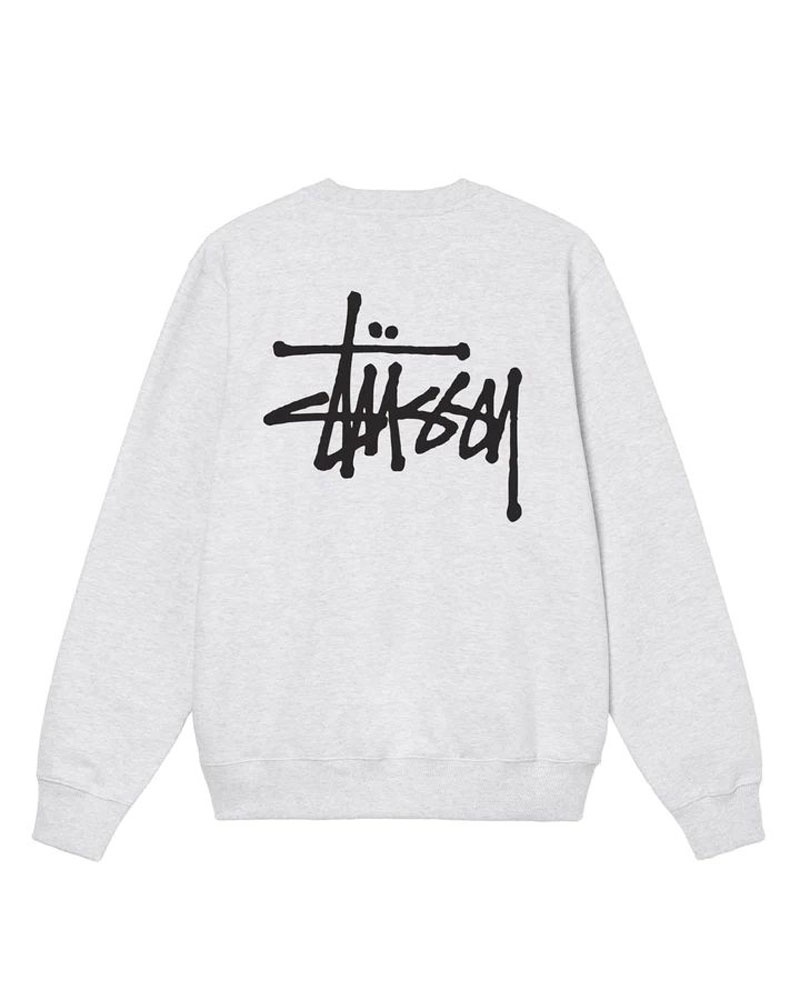 Stussy Basic Stüssy Crew Sweatshirt Grå | Sverige ZJF-387914