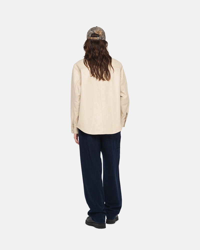 Stussy Beach Ull Stripe Byxor Marinblå | Sverige VQU-891645