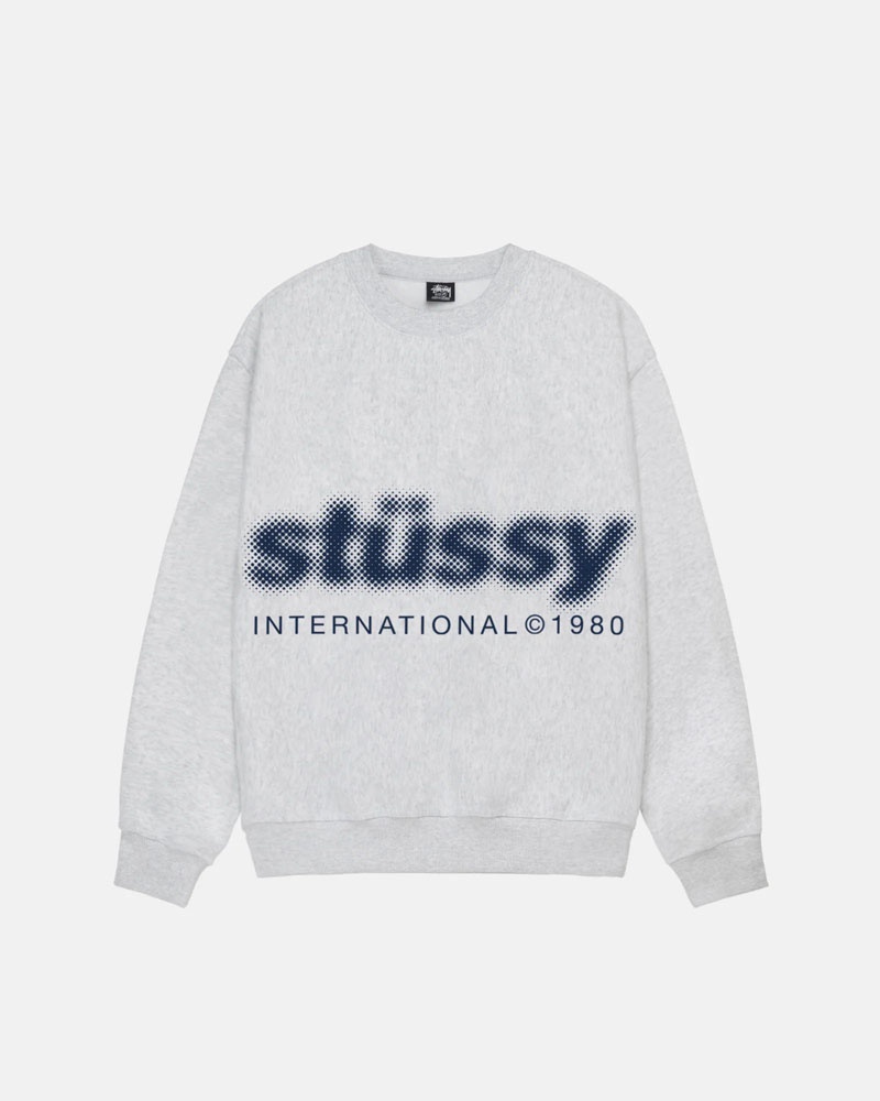 Stussy Blur Crew Sweatshirt Grå | Sverige GHO-231675
