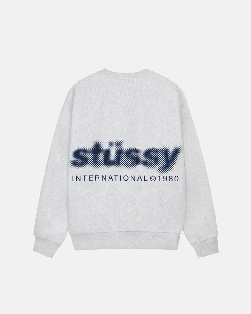Stussy Blur Crew Sweatshirt Grå | Sverige PKU-576328