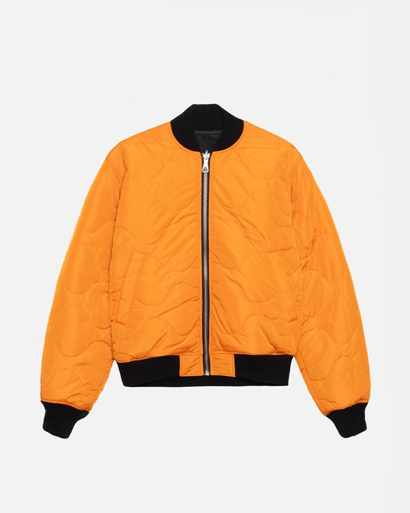Stussy Built Reversible Bomber Jacka Svarta | Sverige UHF-359612