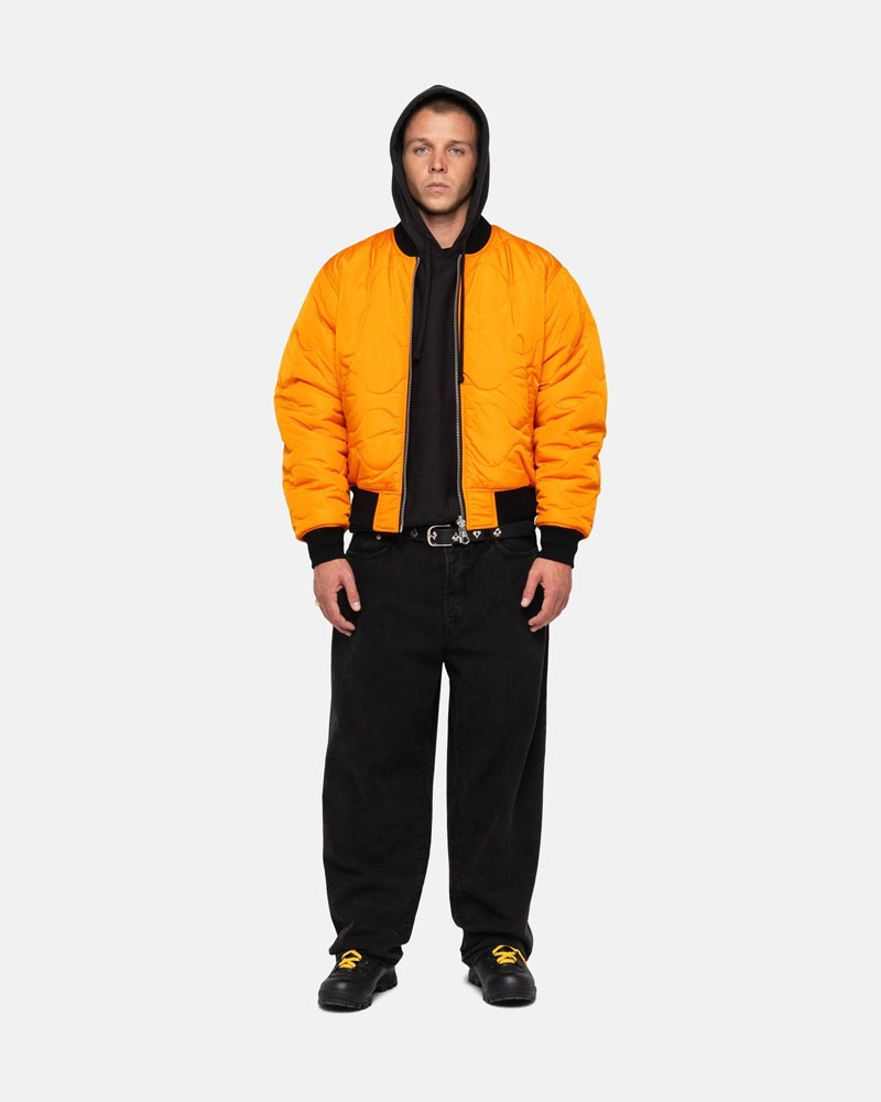 Stussy Built Reversible Bomber Jacka Svarta | Sverige UHF-359612