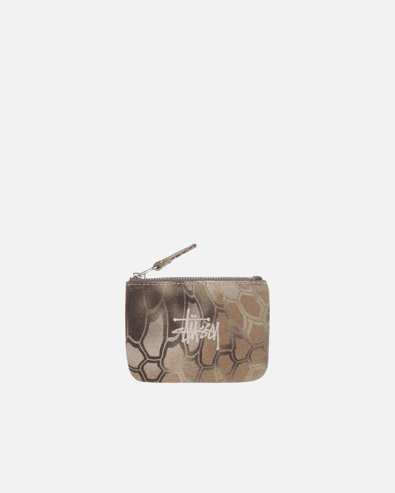 Stussy Canvas Coin Pouch Plånbok Bruna | Sverige JIB-284153
