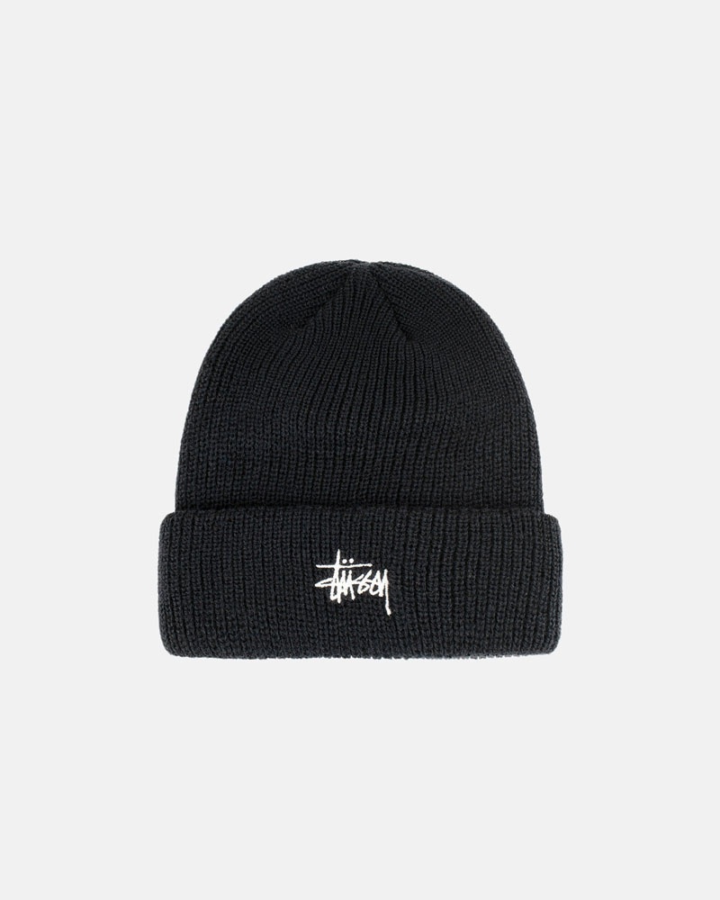 Stussy Cuff Basic Mössa Svarta | Sverige TMO-027613