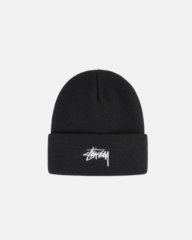 Stussy Cuff Stock Mössa Svarta | Sverige HJU-348901