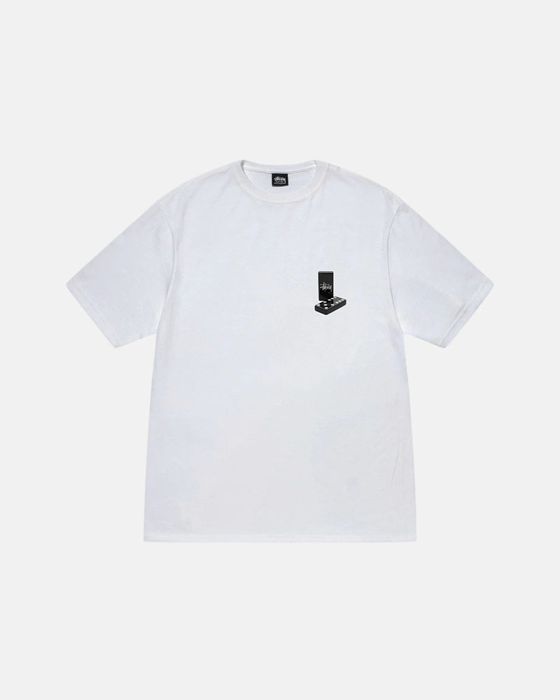 Stussy Dominoes T-shirt Vita | Sverige SYQ-907185