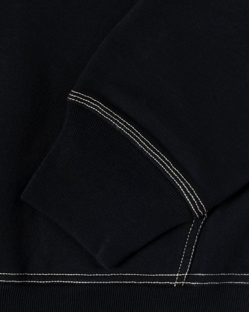 Stussy Double Face Label Zip Hoodie Svarta | Sverige GYE-238517