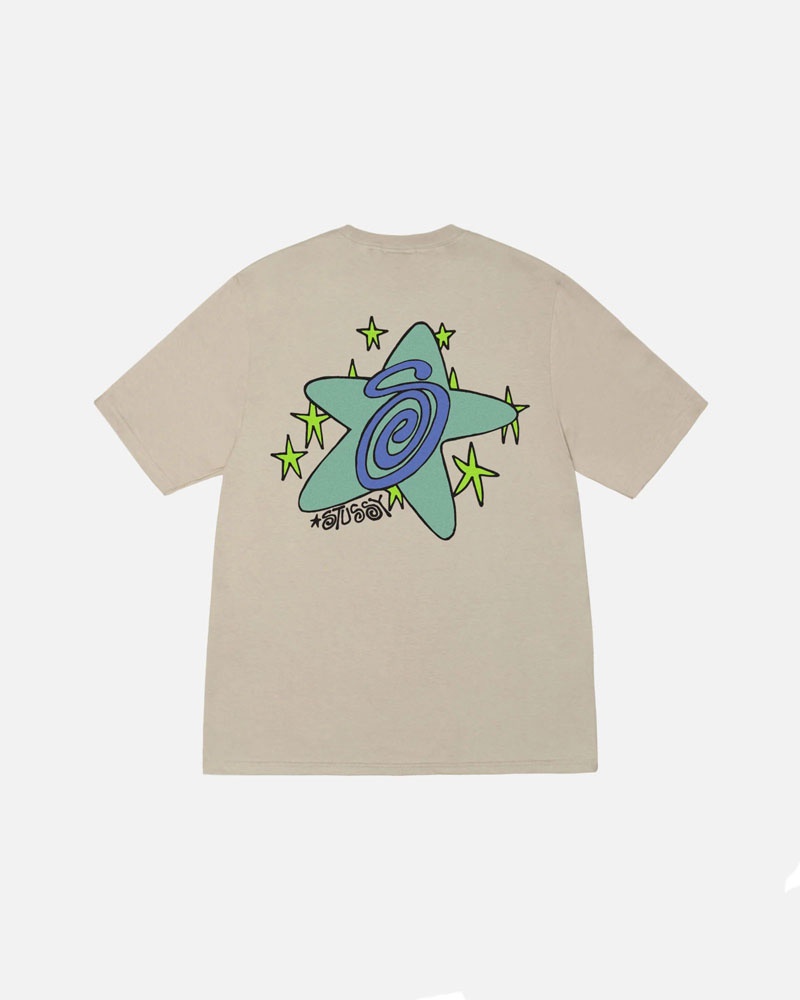 Stussy Galaxy T-shirt Khaki | Sverige LEU-815602