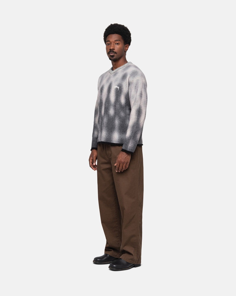 Stussy Gradient Dot Brushed Tröja Grå | Sverige QOD-294501