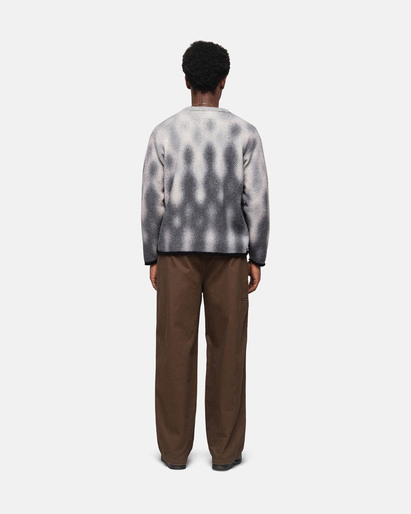 Stussy Gradient Dot Brushed Tröja Grå | Sverige QOD-294501