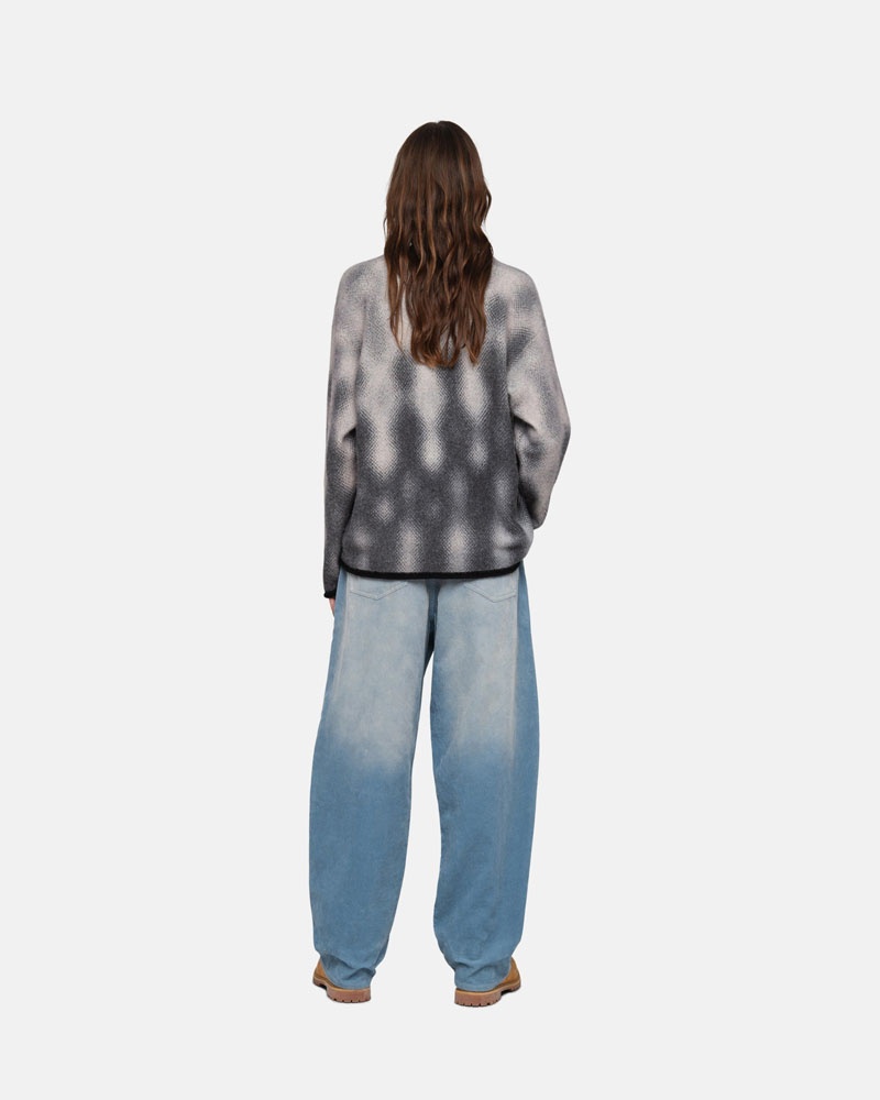 Stussy Gradient Dot Brushed Tröja Grå | Sverige QOD-294501