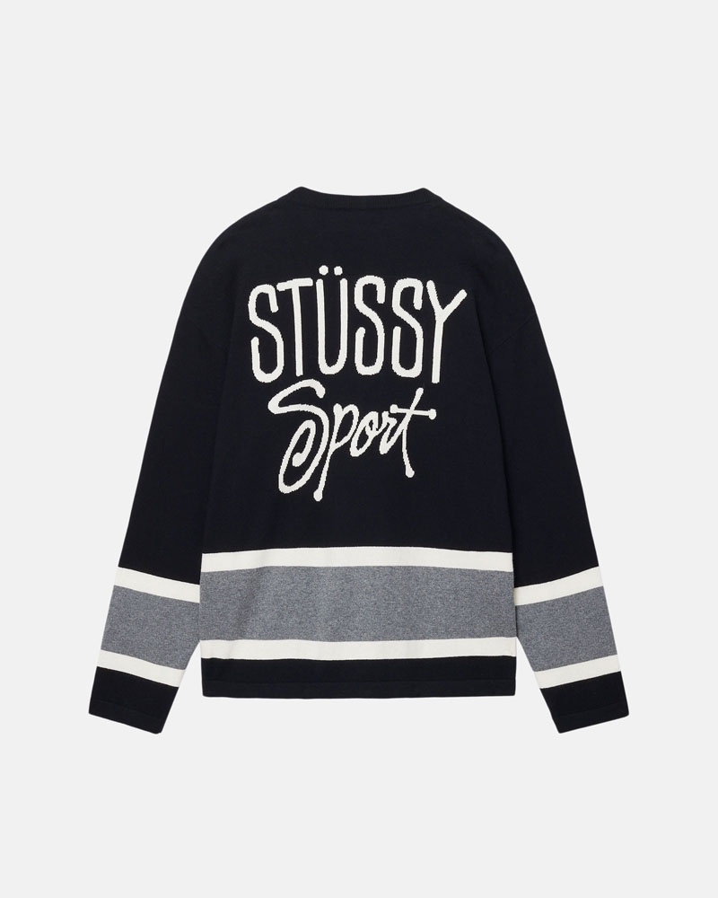 Stussy Hockey Tröja Svarta | Sverige HXA-475803
