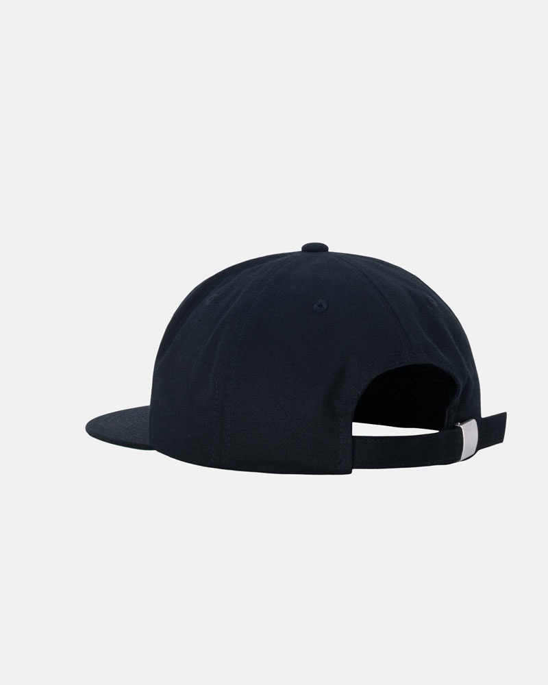 Stussy Mid-Depth Stu Arch Strapback Keps Svarta | Sverige TOJ-962431