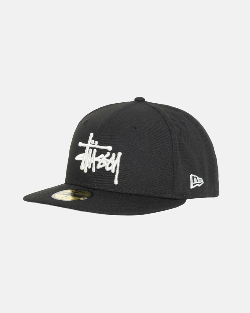 Stussy New Era 59Fifty Authentic Keps Svarta | Sverige DUT-730846