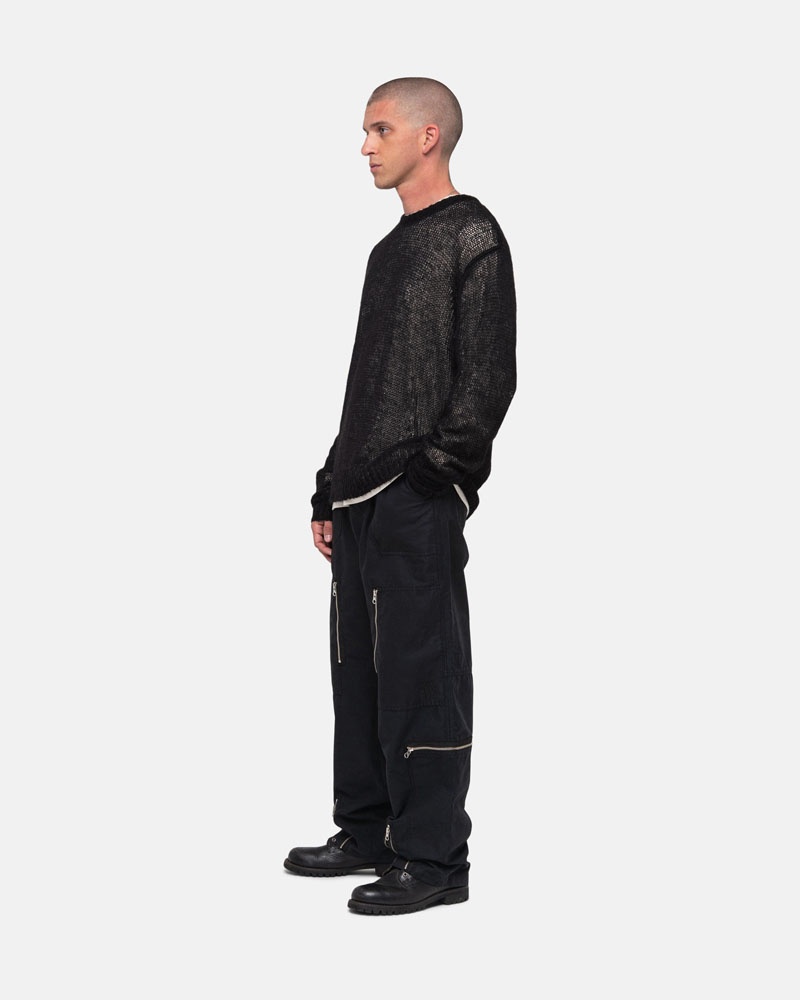 Stussy Nyco Flight Byxor Svarta | Sverige WCP-268345