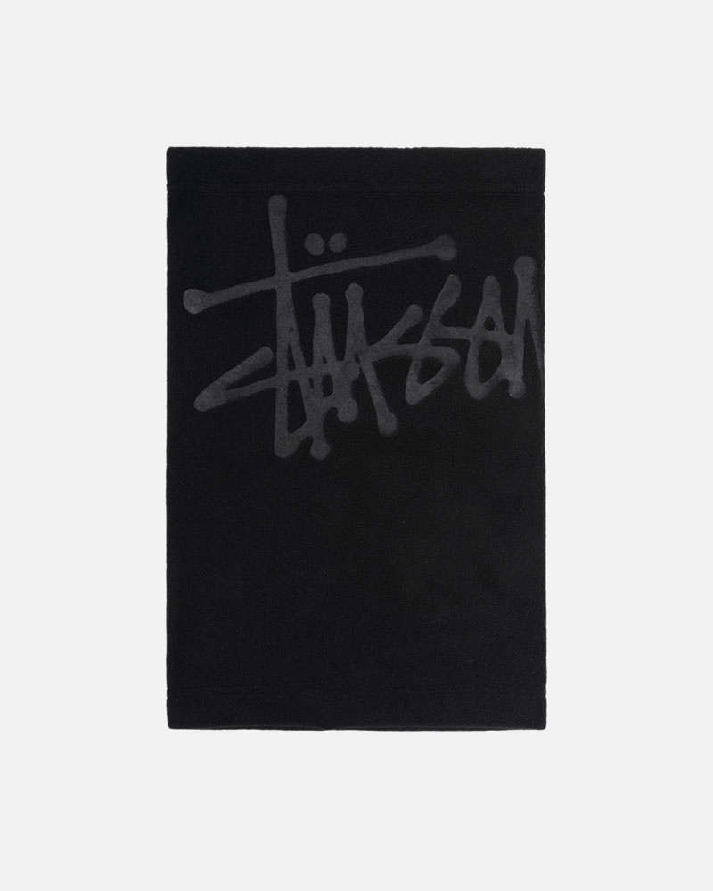 Stussy Polar Fleece Neck Warmer Halsduk Svarta | Sverige OJB-516304