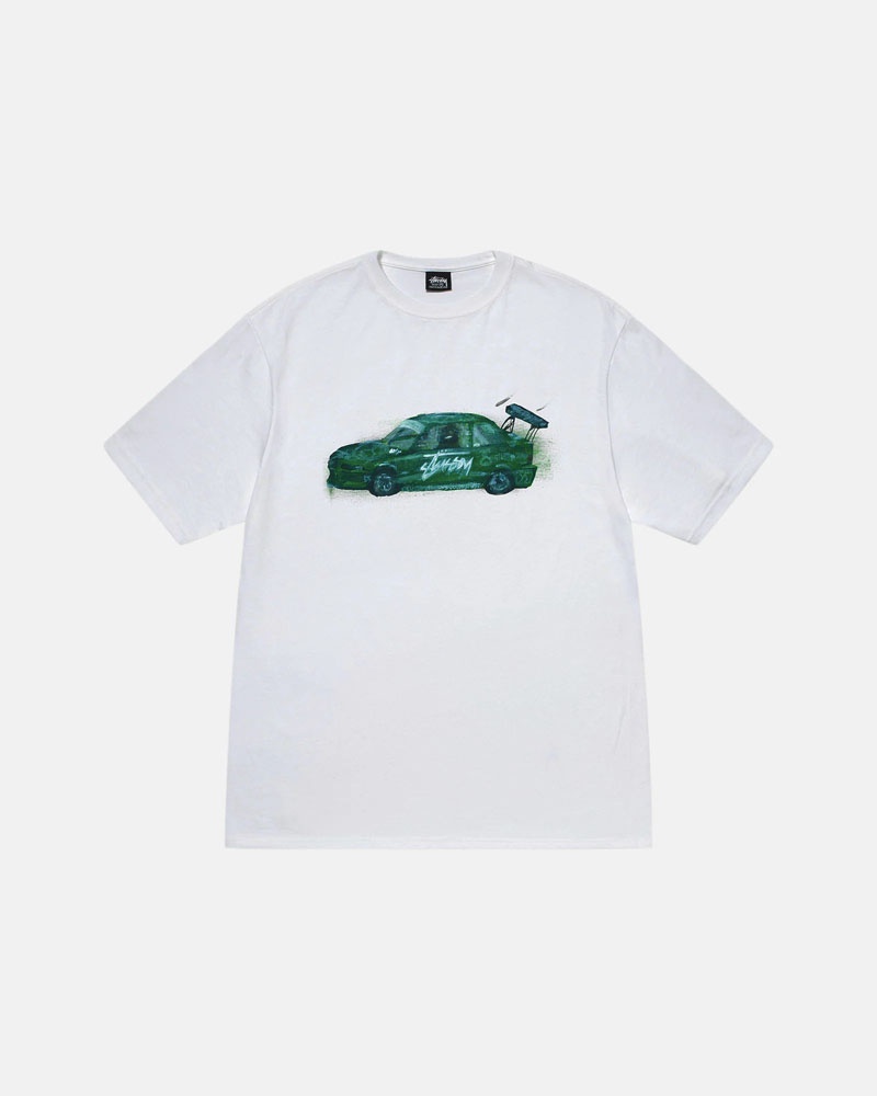 Stussy Racecar T-shirt Vita | Sverige MHC-294036