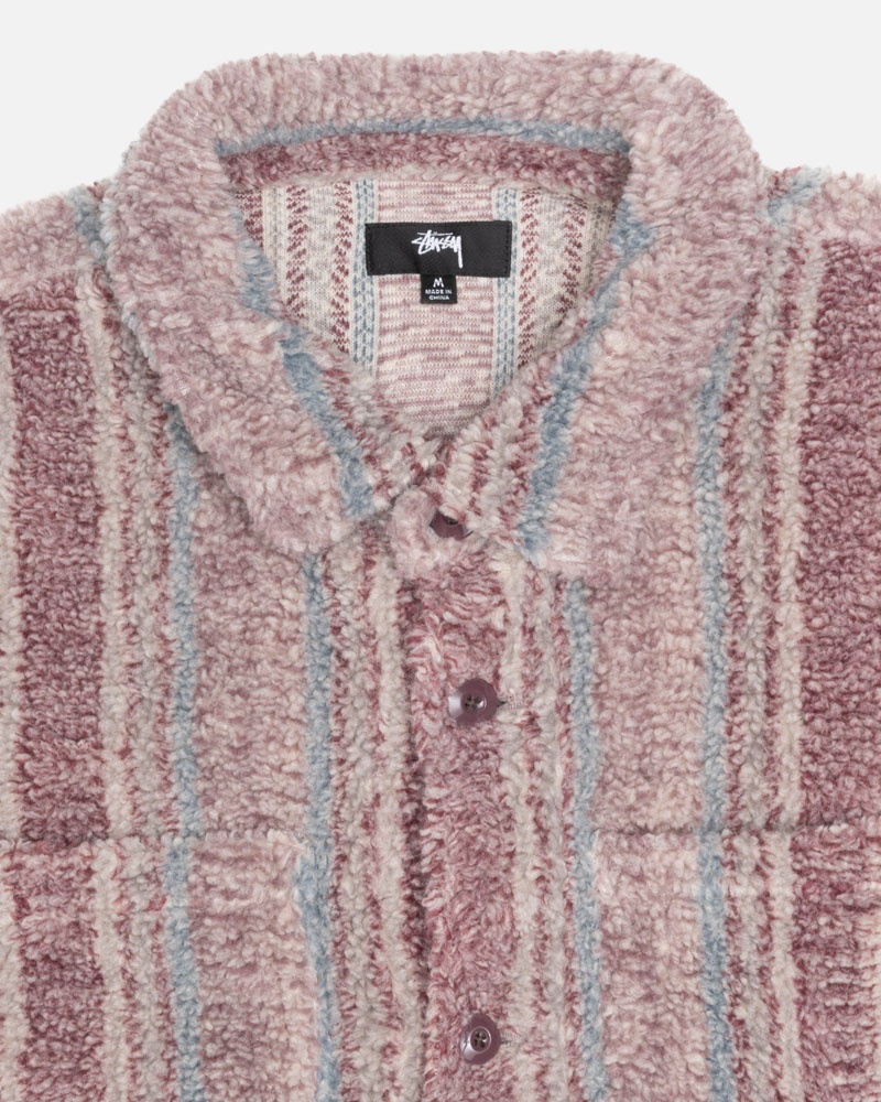Stussy Randig Sherpa Skjorta Olika Färger | Sverige DIC-504137
