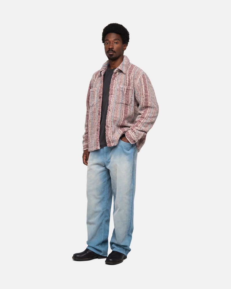 Stussy Randig Sherpa Skjorta Olika Färger | Sverige DIC-504137