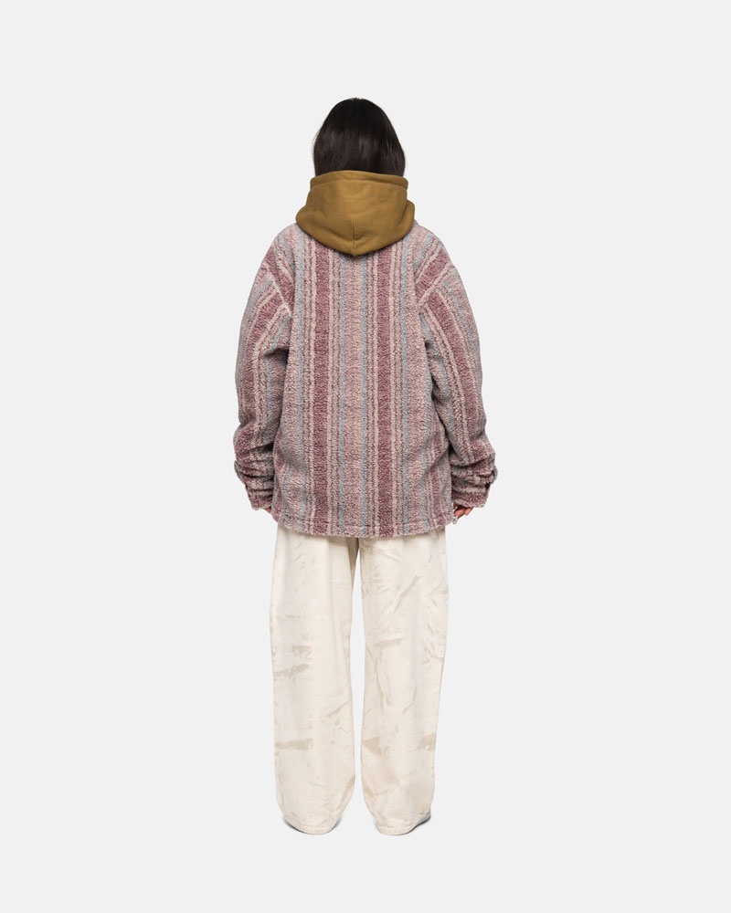 Stussy Randig Sherpa Skjorta Olika Färger | Sverige DIC-504137