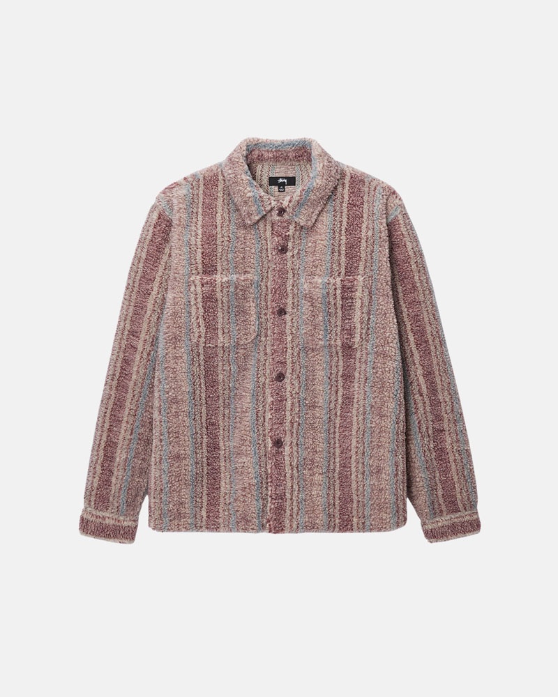 Stussy Randig Sherpa Skjorta Olika Färger | Sverige DIC-504137