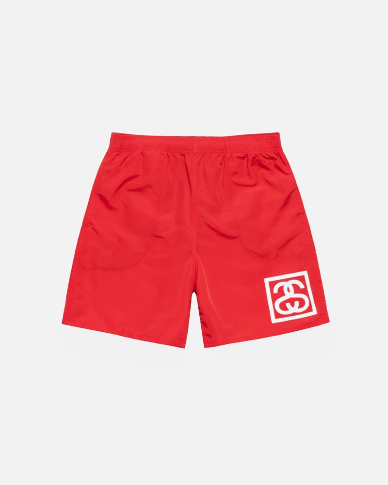 Stussy SS-Link Vatten Shorts Röda | Sverige LWK-435871
