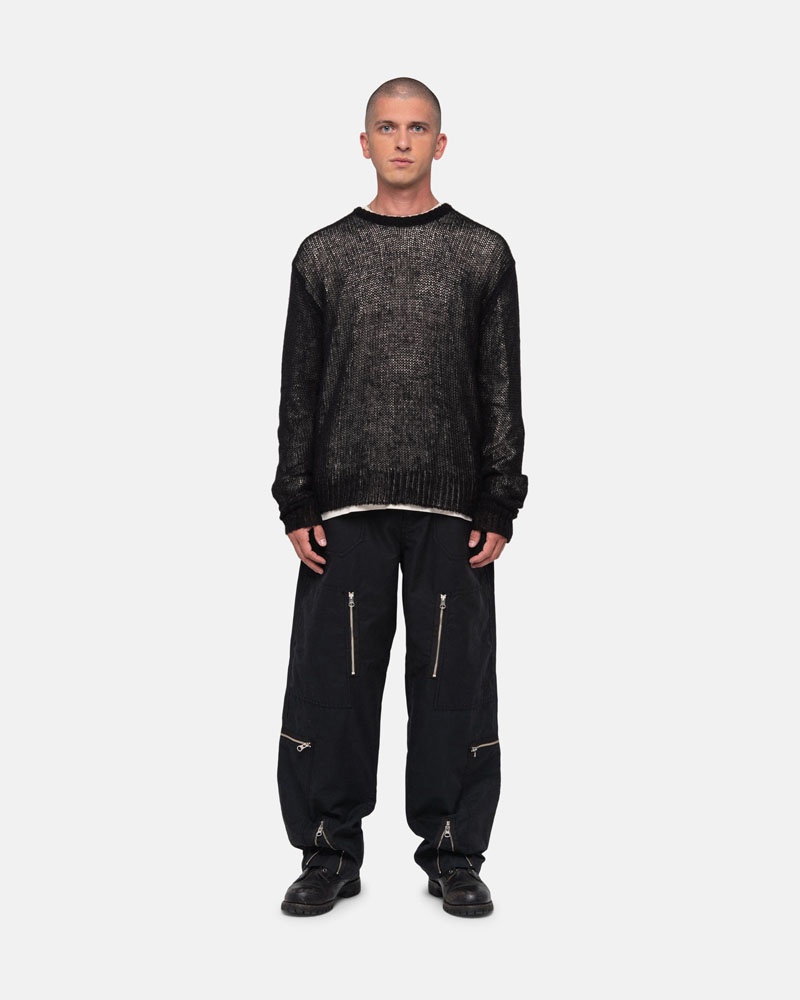 Stussy S Loose Knit Tröja Svarta | Sverige NAX-542187