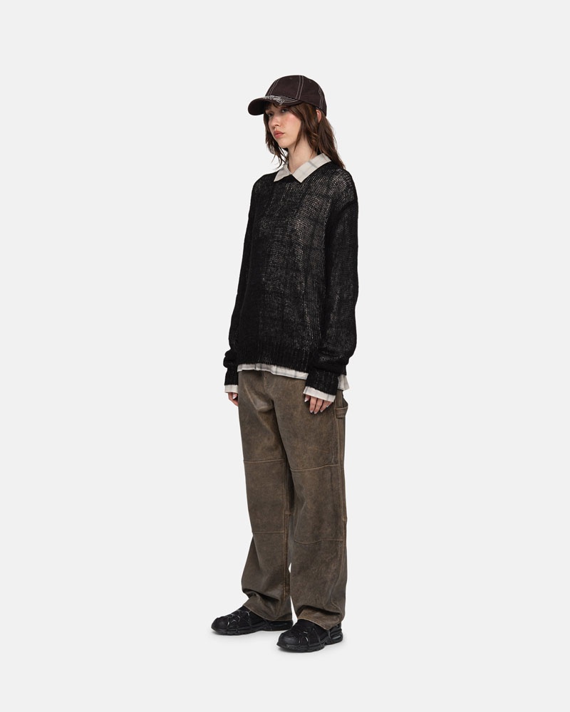 Stussy S Loose Knit Tröja Svarta | Sverige NAX-542187