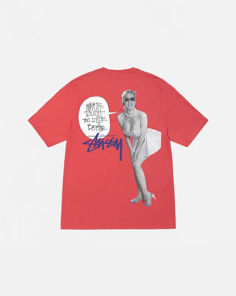 Stussy Skate Tough T-shirt Röda | Sverige DVQ-856309