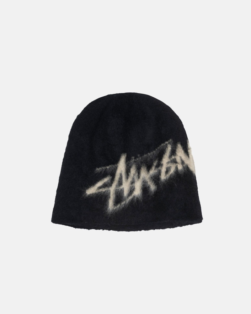 Stussy Skullcap Brushed Out Stock Mössa Svarta | Sverige QSW-139648