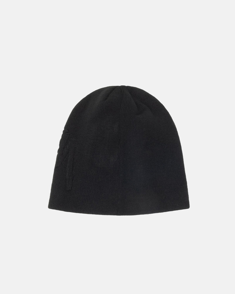 Stussy Skullcap Embossed Smooth Stock Mössa Svarta | Sverige EGY-389145