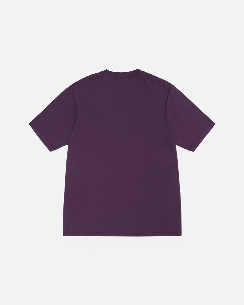 Stussy Small Stock Pigment Dyed T-shirt Lila | Sverige RSJ-912854