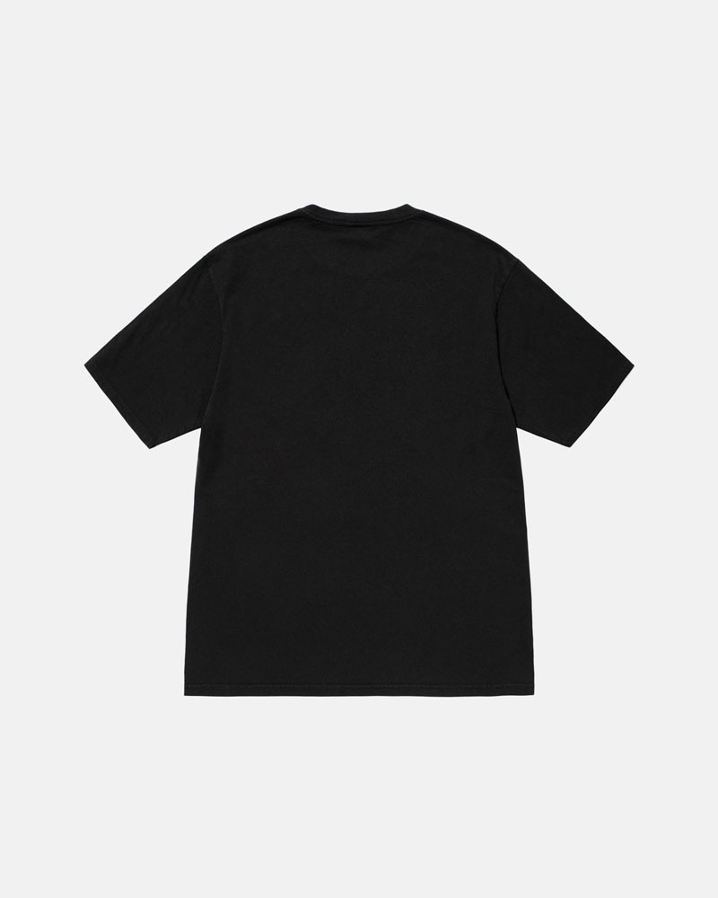 Stussy Small Stock Pigment Dyed T-shirt Svarta | Sverige RZH-794528