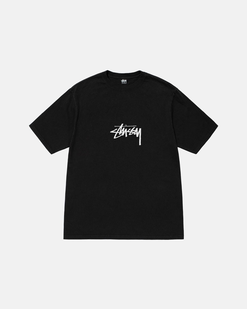 Stussy Small Stock Pigment Dyed T-shirt Svarta | Sverige RZH-794528