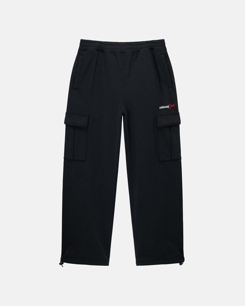 Stussy Sport Cargo Fleece Byxor Svarta | Sverige TXU-927408