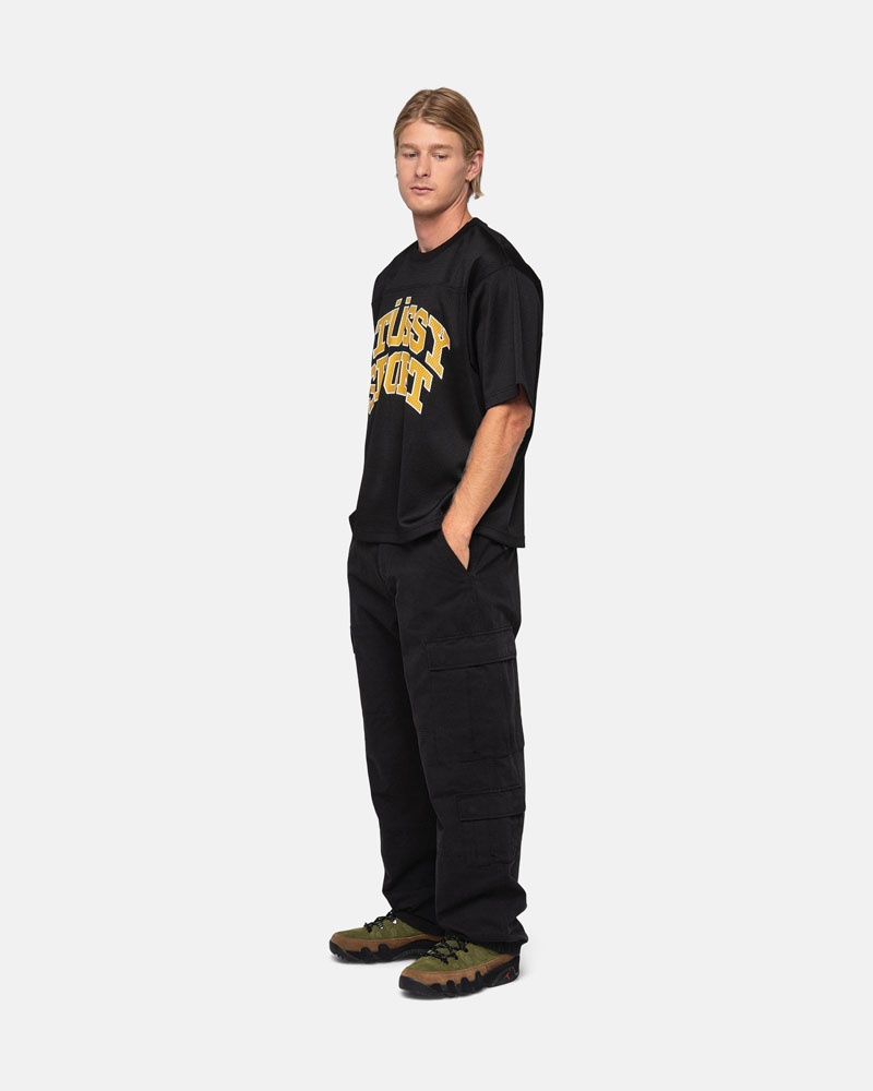 Stussy Sport Mesh Football Jersey T-shirt Svarta | Sverige AYJ-341726