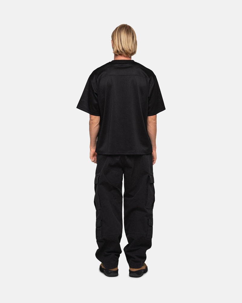 Stussy Sport Mesh Football Jersey T-shirt Svarta | Sverige AYJ-341726