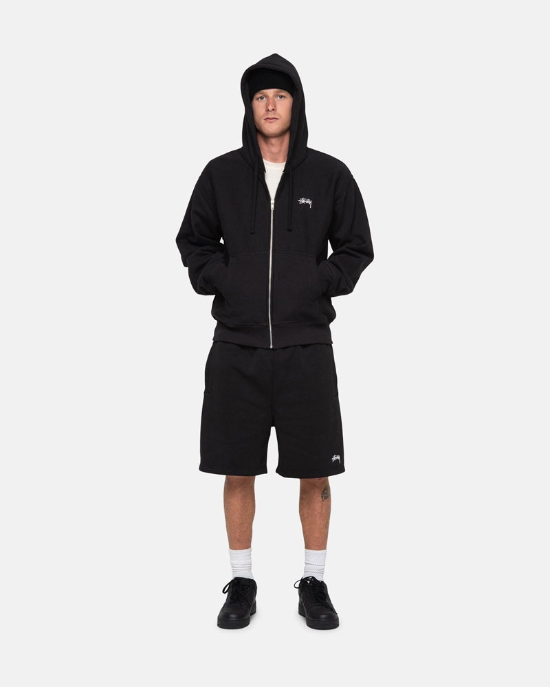 Stussy Stock Logo Sweatshort Shorts Svarta | Sverige LEU-328917