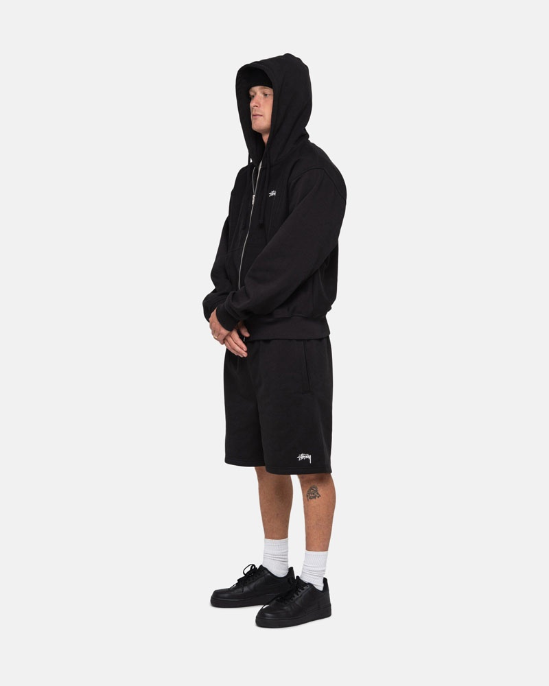 Stussy Stock Logo Sweatshort Shorts Svarta | Sverige LEU-328917