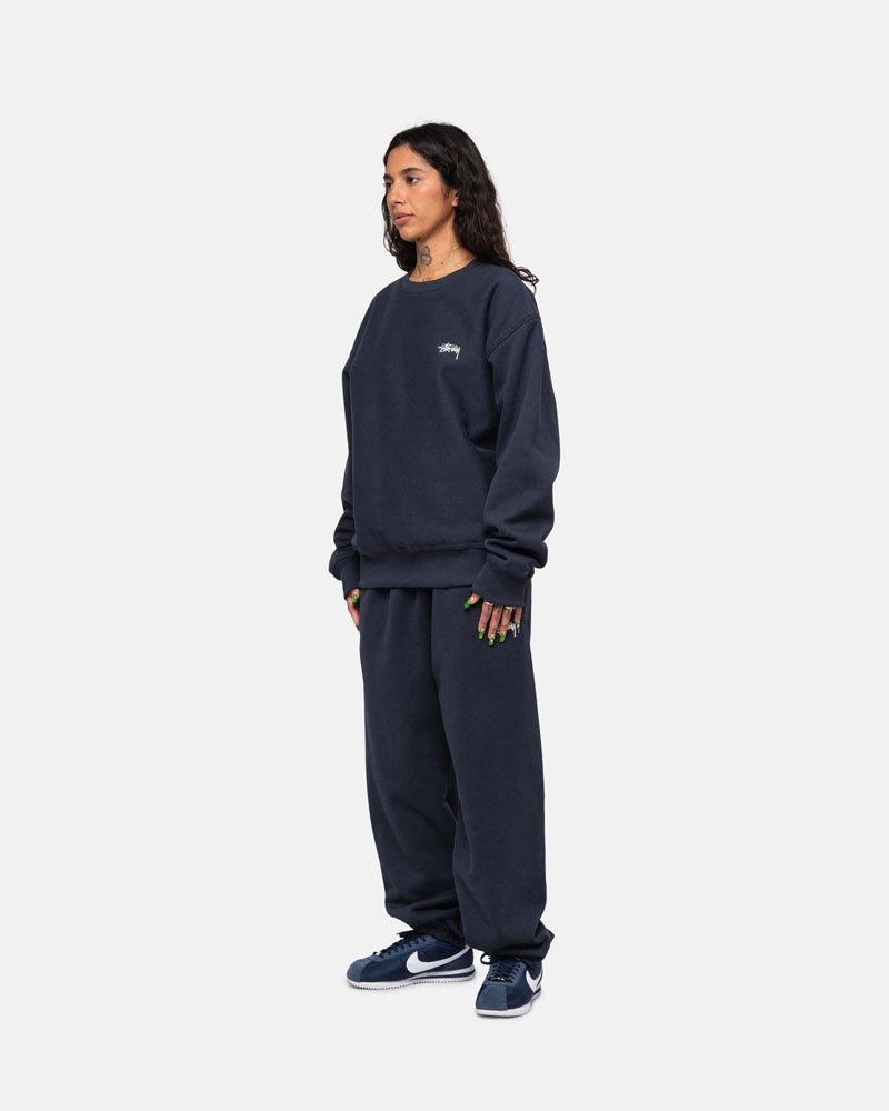 Stussy Stock Logo Träningsbyxor Marinblå | Sverige AMU-742351