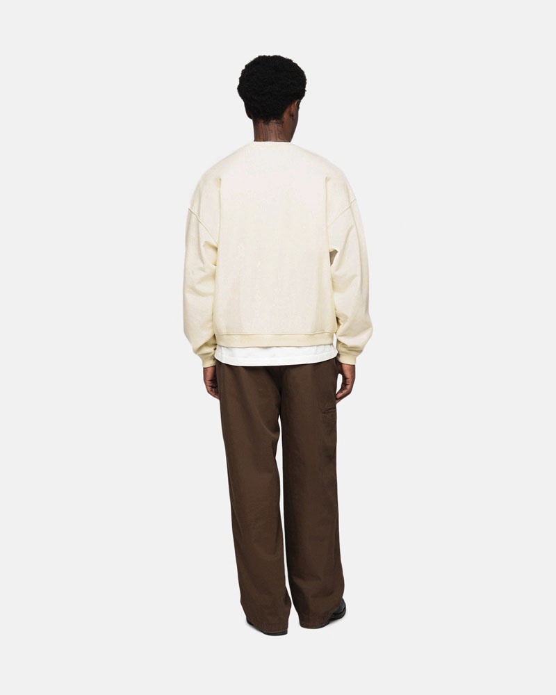 Stussy Stüssy Sport Relaxed Oversized Crew Sweatshirt Vita | Sverige EQL-195023