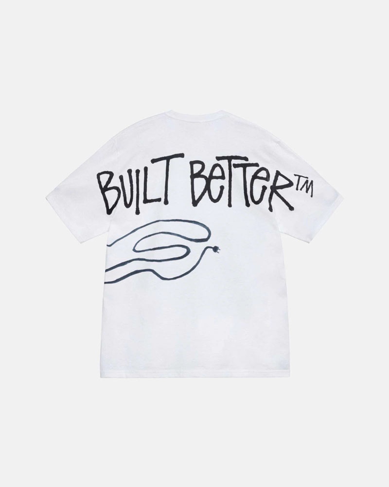 Stussy Stüssy & Better Gift Shop Built Better T-shirt Vita | Sverige XZC-380964