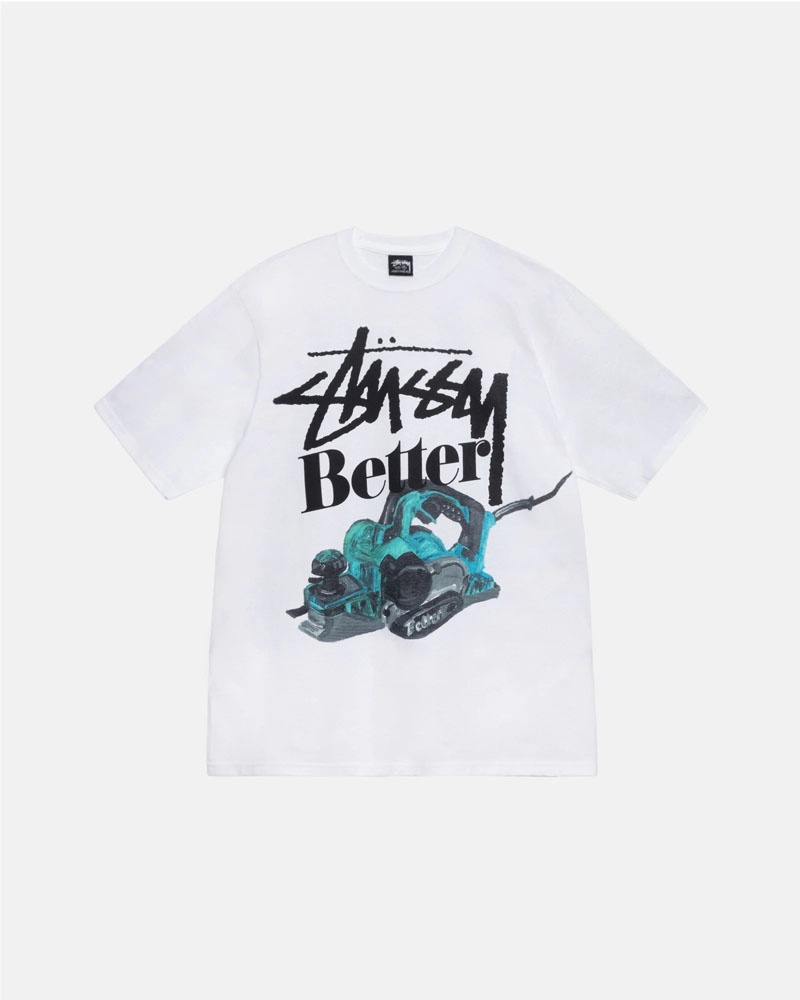 Stussy Stüssy & Better Gift Shop Built Better T-shirt Vita | Sverige XZC-380964