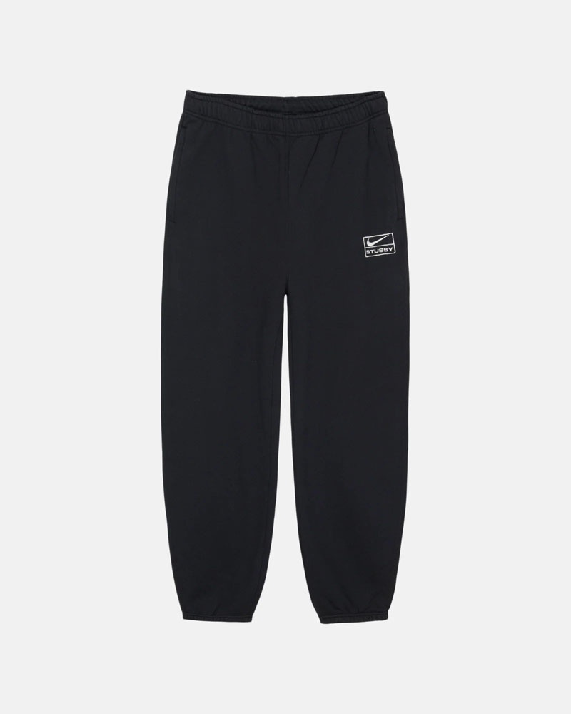 Stussy Stüssy & Nike Stone Wash Fleece Träningsbyxor Svarta | Sverige MPE-215087