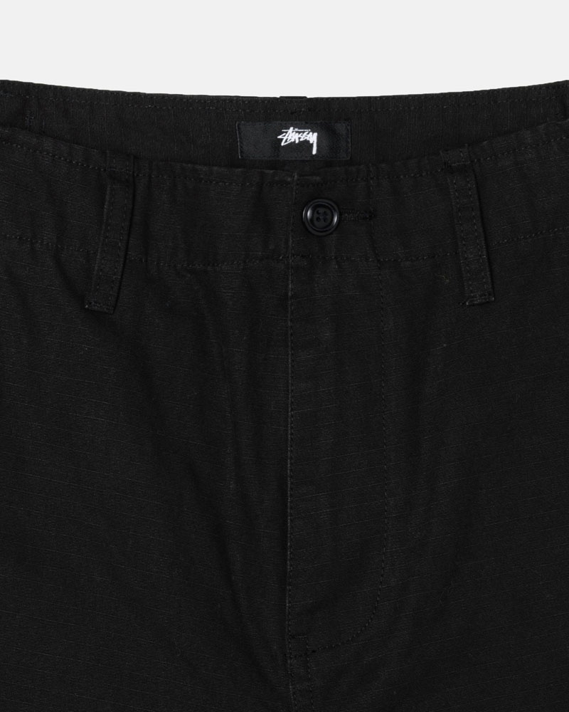Stussy Surplus Cargo Ripstop Byxor Svarta | Sverige RCD-508736