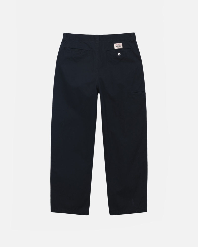 Stussy Workgear Trouser Twill Byxor Svarta | Sverige NVR-217643