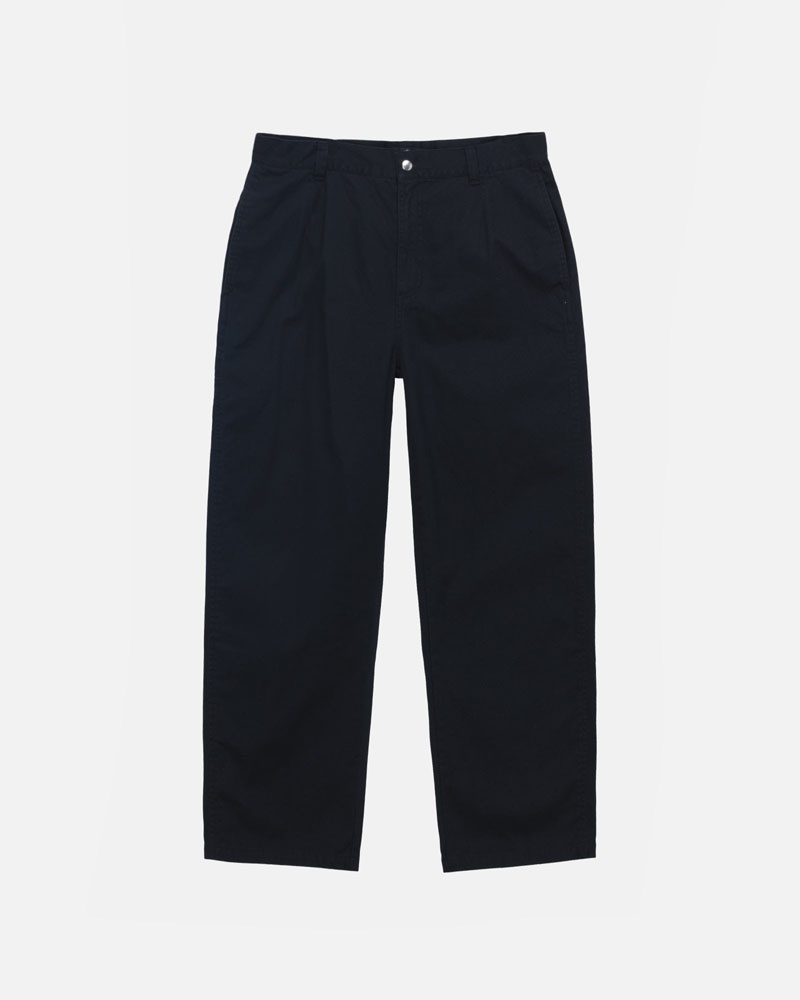 Stussy Workgear Trouser Twill Byxor Svarta | Sverige NVR-217643